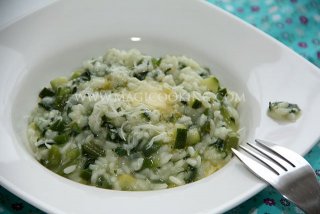 Ризотто из зеленых овощей