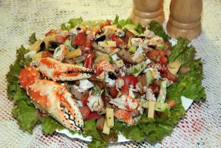Салат с крабом