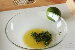 Салат с рукколой и мятой