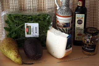 салат руккола и груша
