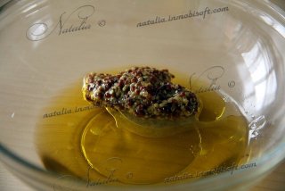 Салат из курицы с рукколой