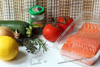 Семга с каперсами