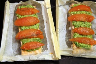 Семга в кармашках