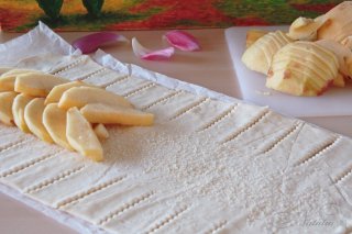 плетенка с яблоками