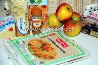 Мини штрудели из теста фило