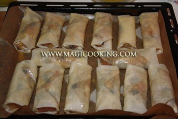 Мини штрудели из теста фило