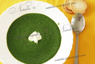 крем-суп из шпината