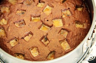 мега шоколадный торт с ирисками