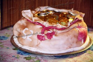 торт Мешок с деньгами