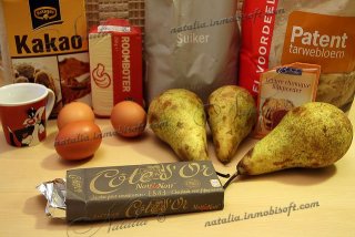 torta di pere e cioccolato