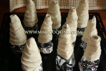 Слоеные трубочки с кремом