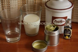 Ванильно-молочный матча чай