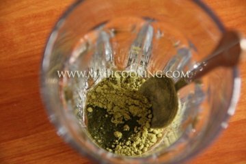 Ванильно-молочный матча чай