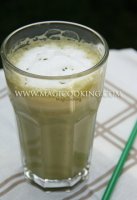 Ванильно-молочный матча чай