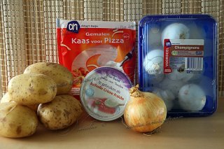 Картофель запеченный с грибами