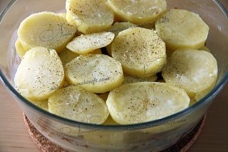 Картофель запеченный с грибами